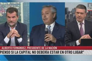 Pablo Rossi “tradujo” la cara de Manzur cuando Alberto Fernández hablaba de mudar la capital