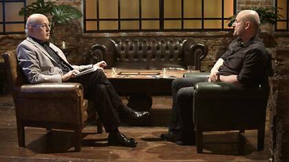 Pablo Sirvén con Campanella, quien de joven soñaba con ser periodista o dedicarse a la música