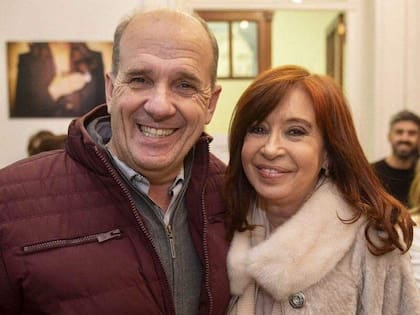 Pablo Zurro junto a Cristina Kirchner.