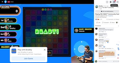 Pac-Man Community permitirá seguir las partidas de streamers