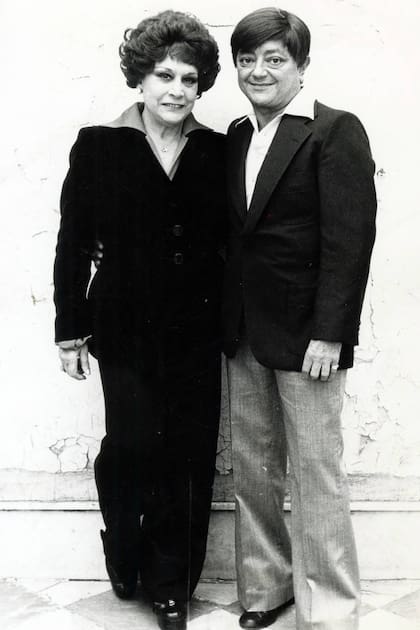 Paco Jamandreu con la vedette española Celia Gámez