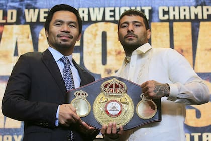 Días de campeón: Pacquiao, antes de su pelea con el argentino Lucas Matthysse, al que le ganó por KO