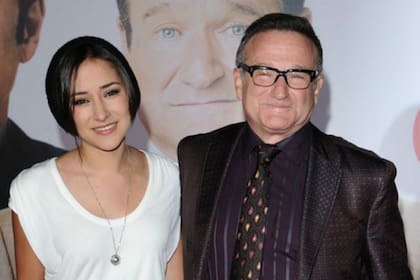Robin Williams junto a su hija Zelda
