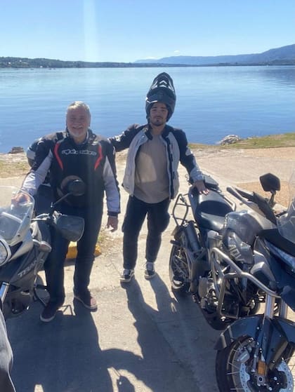 Padre e hijo comparten la pasión por las motos (Foto: @rutaalmundial)