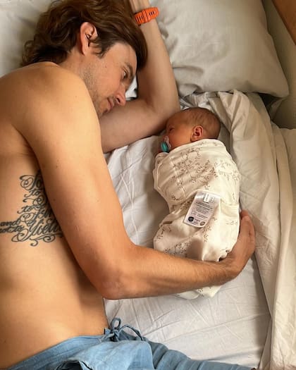 Padre e hijo (Foto: Instagram @lulilapri)