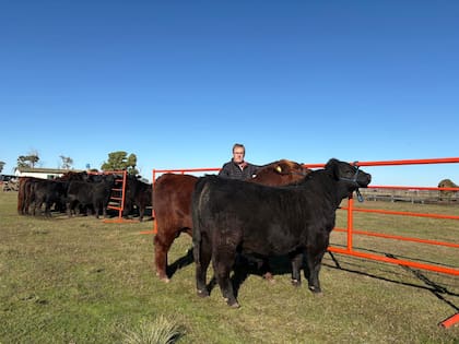 Paesani en su cabaña 30 de Octubre, en Ameghino