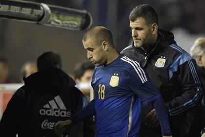 Palacio, rumbo a los vestuarios