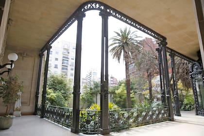 La vista de los jardines