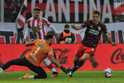 Palavecino fue vital, también cerca del área rival