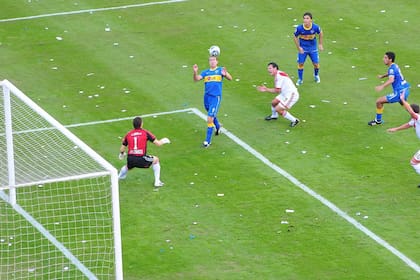 Palermo le marca su último gol a River; fue el primer Superclásico de Falcioni como DT