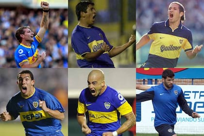 Palermo, Moreno, Barijho, Tevez, Silva y Gigliotti, los 9 de Bianchi en Boca ante River