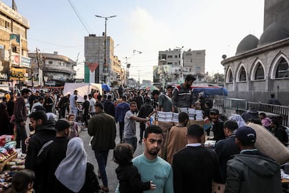 Palestinos en Rafah. Photo: Abed Rahim Khatib/dpa