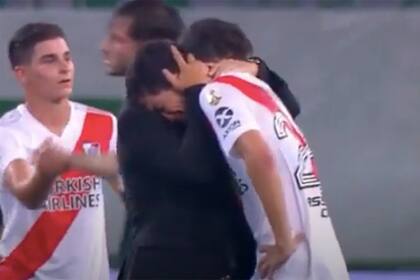Una de las últimas imágenes en River: el llanto de Fernández tras la eliminación en la Copa Libertadores