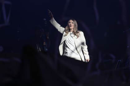 Paloma Valencia durante un acto de campaña, el 24 de mayo de 2026, en Bogotá, Colombia