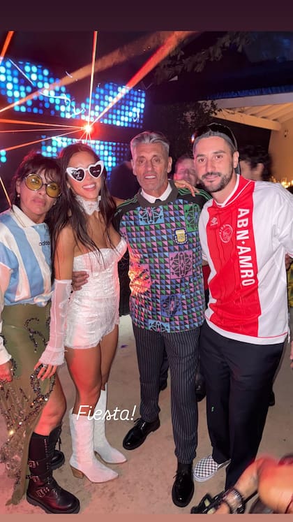 Paloma y Felipe junto a Sergio Goycochea y Ana Laura Merlo