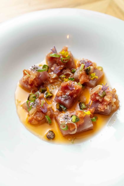 Palometa con criolla.