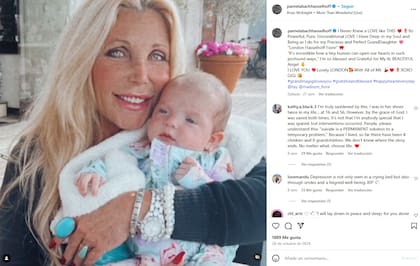 Pamela Bach y su última publicación en Instagram