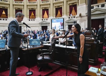 Pamela Calletti cuando juró como auditora