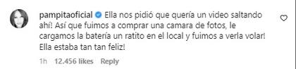 Pampita Ardohain comentó la publicación de Benjamín Vicuña que recuerda a Blanca a 10 años de su muerte