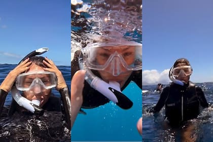 Pampita bailó con ballenas (Foto: Instagram @pampitaoficial)