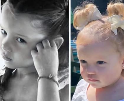 Pampita compartió fotografías de su infancia y destacaron el parecido con su hija Ana.