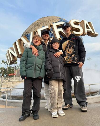 Pampita de vacaciones con sus hijos en Estados Unidos