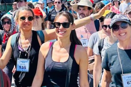 Pampita, durante su última peregrinación a Luján