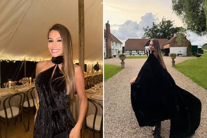 Pampita lució un espectacular vestido negro de Gone en la fiesta de cumpleaños de su novio (Foto: Instagram @pampitaoficial)