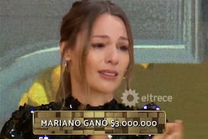 Ganó Los 8 escalones, recibió una visita especial en el estudio y Pampita no podía dejar de llorar