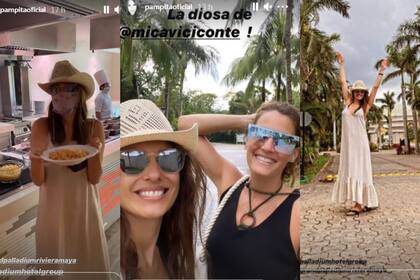 Pampita se cruzó con Micaela Viciconte en las instalaciones del hotel. Imagen: @pampitaoficial