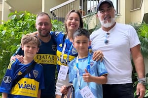 Pampita se conmovió con un niño fan de Boca que viajó a Brasil sin entradas y le cumplió el sueño