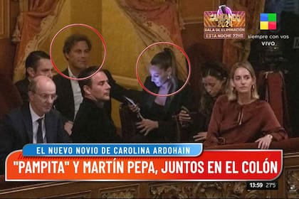 Pampita y Martín Pepa en el Teatro Colón compartieron un familia Pepa