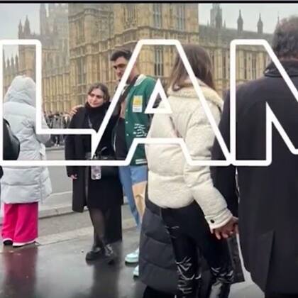 Pampita y Martín Pepa en Londres (Foto: Lam)