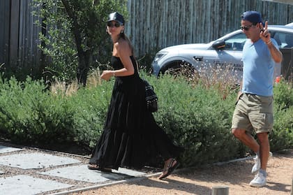 Pampita y Martín Pepa, llegando a la casa que comparten en José Ignacio