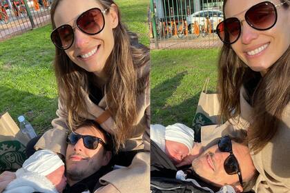 Pampita y Roberto García Moritán disfrutan de su hija Ana.