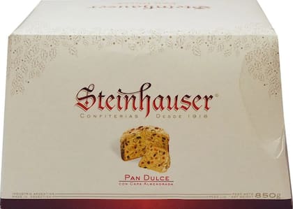 Pan dulce Steinhauser Premium en su empaque ideal para entregar como regalo
