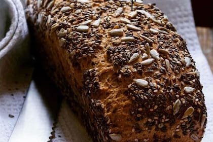 Pan vegano de zapallo.