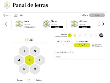 Panal de letras - LN Juegos