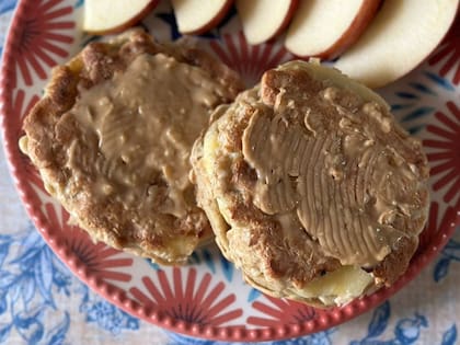 Pancakes de pera y avena