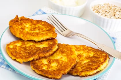 Pancakes de zanahoria y avena, una receta muy buena para el desayuno