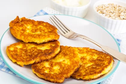 Pancakes de zanahoria y avena, una receta muy buena para el desayuno