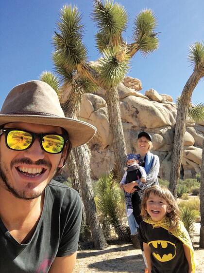 Una postal en medio de su aventura en Estados Unidos