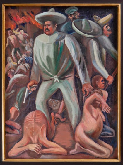Pancho Villa (1931). El revolucionario de Durango, personaje de una de las obras de Orozco que puede verse ahora en el MNBA
