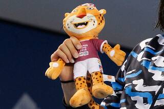 La mascota Pandi: la desilusión de Thomas Bach después de un código erróneo