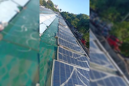 Paneles solares del Metrobús, destruidos tras los festejos por el campeonato mundial