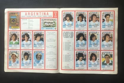 Panini tuvo un 100% de aciertos con la selección argentina en el Mundial 1982