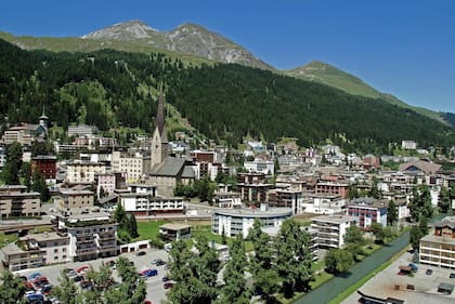 Panorámica de la ciudad de Davos, sede del Foro Económico Mundial
