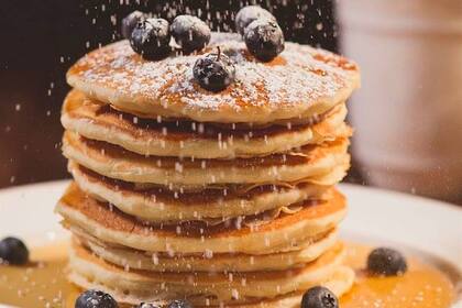Panqueques con arándanos, bien esponjosos