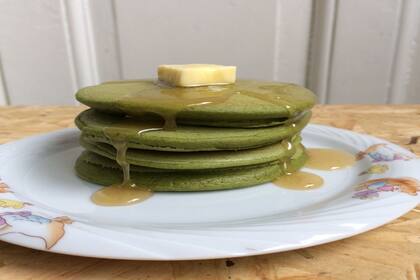 Panqueques verdes, con un sabor rico y diferente
