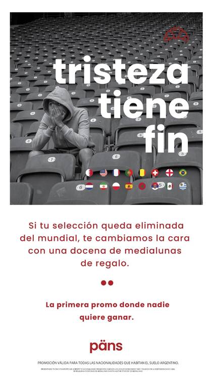Päns regalará una docena de medialunas para aquellas personas cuya selección quede eliminada del mundial (Foto: Gentileza Päns)